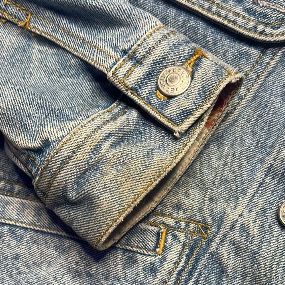 Vintage Et Vous Floral Denim Jacket - Picture 7 of 15